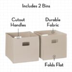 Folding Fabric Storage Bins, Cube Organizer Boxes for Closets - Image 2