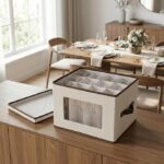 Fabric Storage Baskets and Organizer Bins, Foldable Home Storage