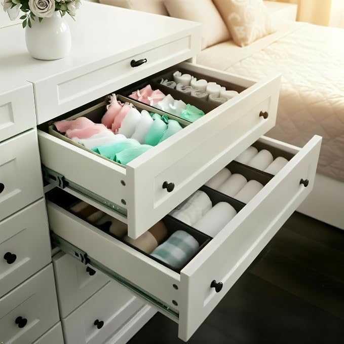 71Ur239ukZL._AC_SX679_.jpg Foldable Tableware Storage Box with Compartments and Handles - Image 1