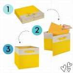 Fabric Storage Bins with Lids and Windows, Foldable Clothing Organizers - Image 2