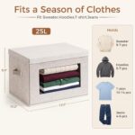 Fabric Storage Bins with Clear Windows, Foldable Closet Organizers - Image 2