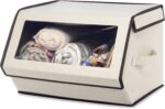 Foldable Clothing Storage Boxes with Lids and Handles, Closet Organizer - Image 2